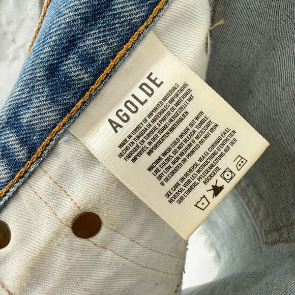 AGOLDE Parker Vintage Cut Off Short in Swapmeet A026-811 Cut 52393 Size 30 - Picture 6 of 8